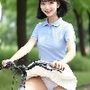 女子大生サイクリングデートパンチラ画像集