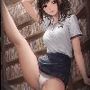 女子大生幼馴染図書館パンチラ画像集