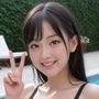 【画像＆動画セット】アイドルにスク水着せてみた。黒スクール水着・プール編 vol.2