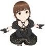 黒いドレスを着たお姉さん（セリフなし 3DCGモデル イラスト集）