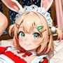 【おまけ動画付き】うさ耳娘たちのクリスマスメイドコスプレ CGイラスト集・おまけ動画